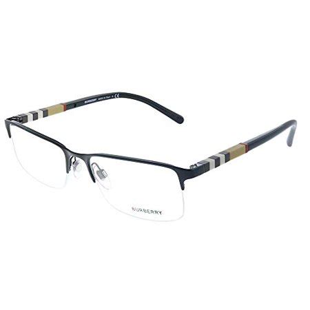 burberry 1282 eyeglasses 1001 black|BURBERRY BE 1282 1001 Black Palladium Metal Semi.